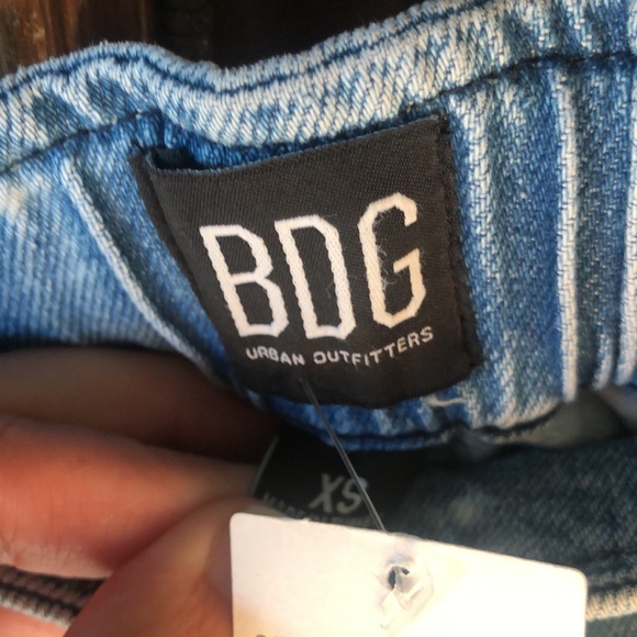 NWT Urban Outfitters BDG Bleached denim mini skirt. - Picture 6 of 10